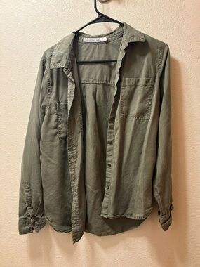 Calvin Klein Jeans Olive Utility Shirt Jacket